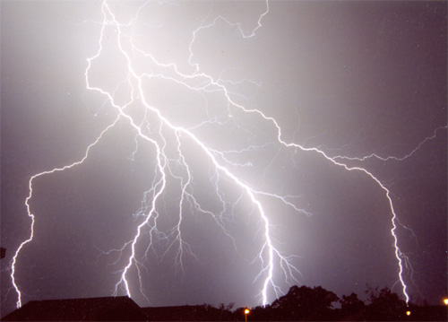 Lightening storms