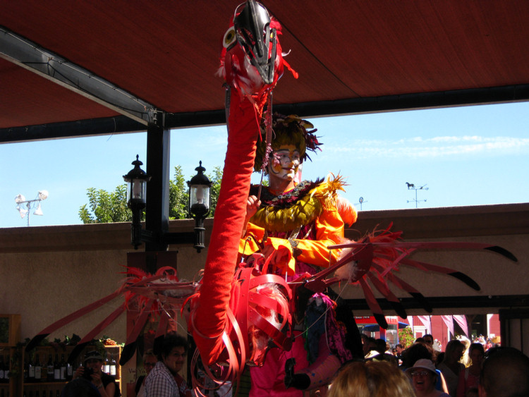 At the fair on opening day