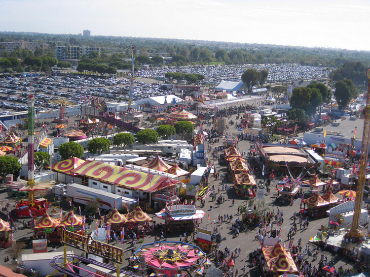 At the fair on opening day