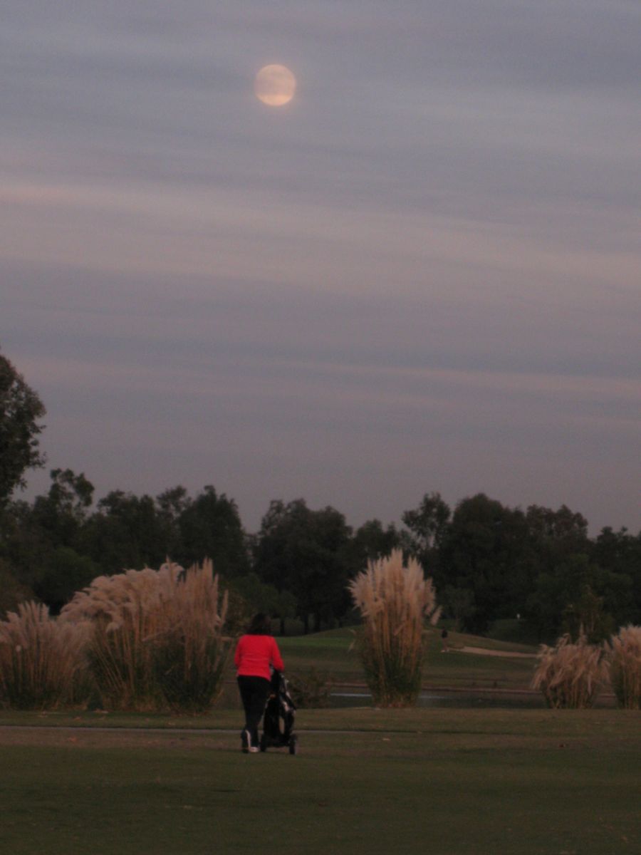 Golfing at ORCC in the wintertime after the time change