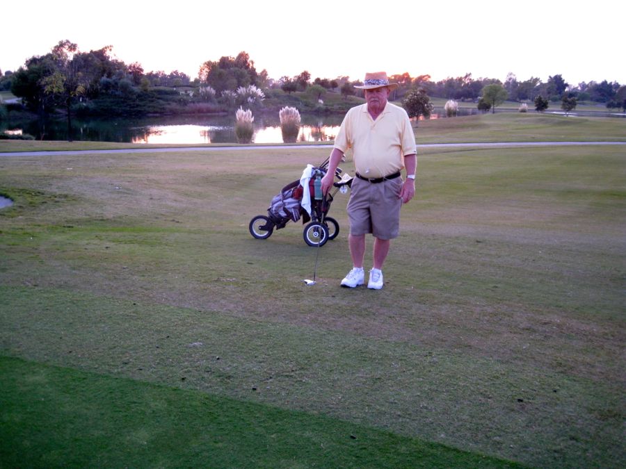 Golfing at ORCC in the wintertime after the time change