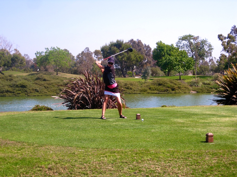 golf and birthdays at Old Ranch Country Club 4/20/2012