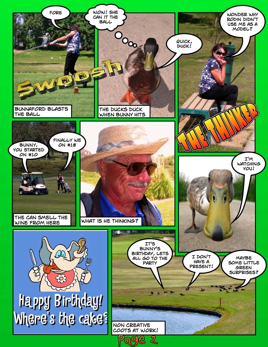 golf and birthdays at Old Ranch Country Club 4/20/2012