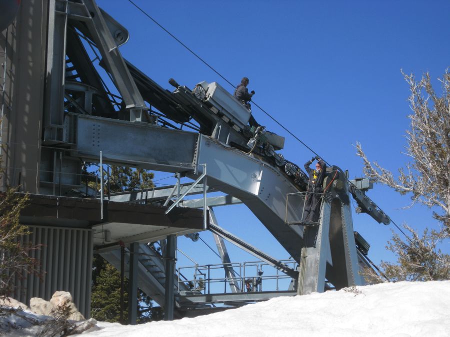 Aerial Tramway with Bunny 3/9/2011