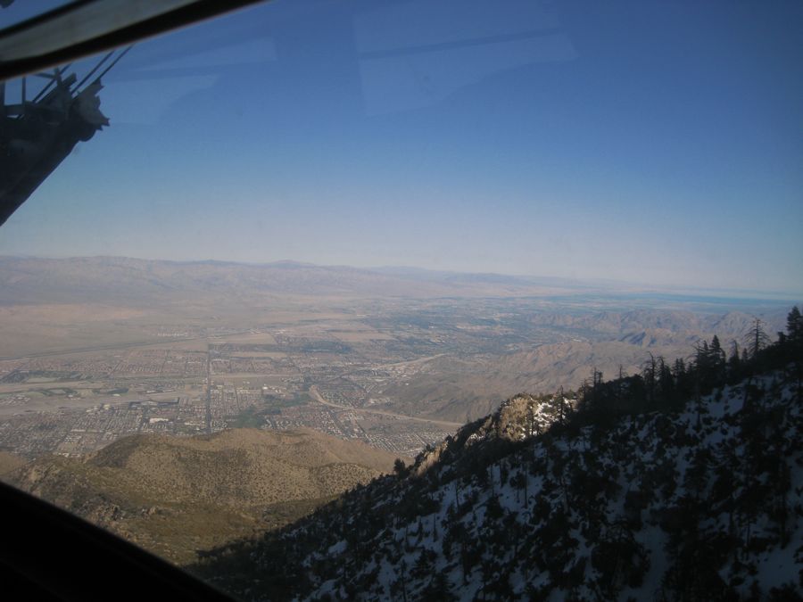 Aerial Tramway with Bunny 3/9/2011