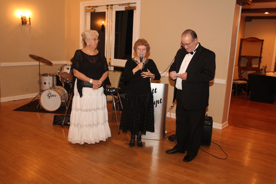 After dinner dancing at the Rondeliers Black and White Ball Januaey 2013