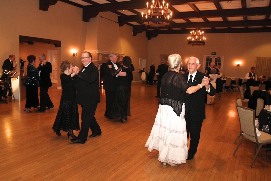 After dinner dancing at the Rondeliers Black and White Ball Januaey 2013