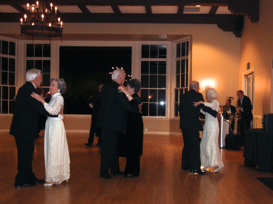 After dinner dancing at the Rondeliers Black and White Ball Januaey 2013