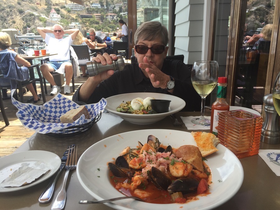 Avalon Catalina to celebrate Sue's birthday 7/10/2015