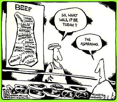 Vegetarian cartoon