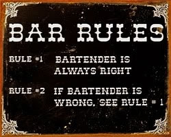 Bartender is always right