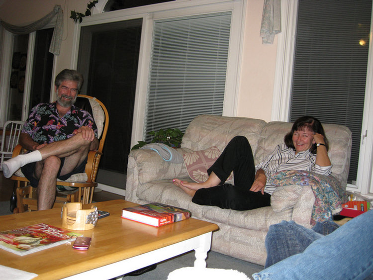 Visiting Diane, 2008 Tomatofest
