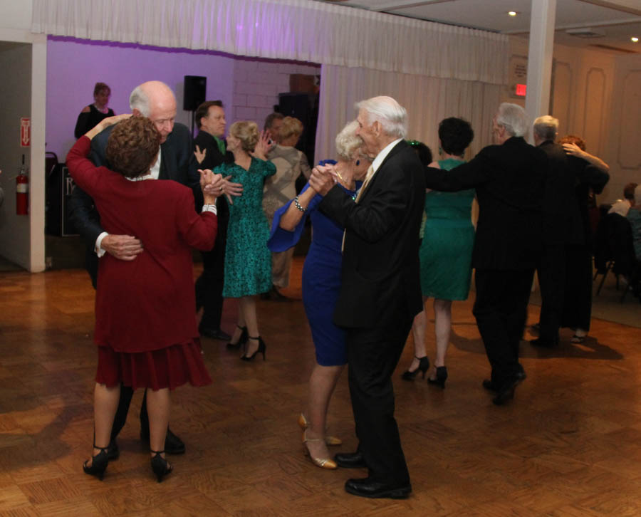 Post dinner dancing at the Topper's St. Patrick's Day dance 2018