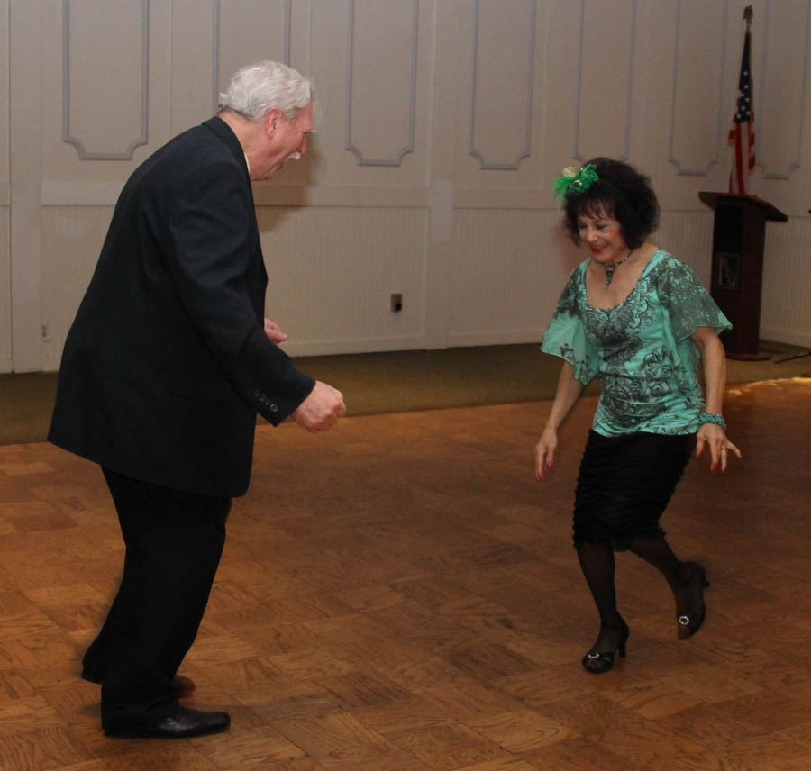 Post dinner dancing at the Topper's St. Patrick's Day dance 2018