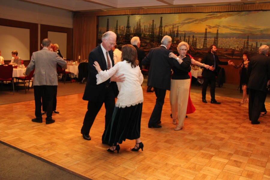 Post dinner dancing at the Topper's Dane Club, Petroleum Club, Long Beach California 11/16/2018