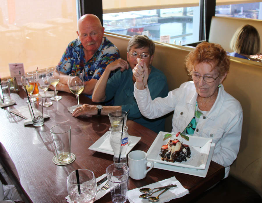 Dining Greek on our September 2nd 2016 Water Taxi Adventure