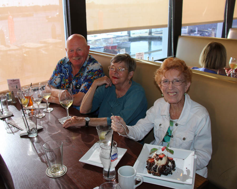 Dining Greek on our September 2nd 2016 Water Taxi Adventure